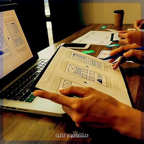 ارائه وایرفریم اولیه سایت پیش از شروع طراحی